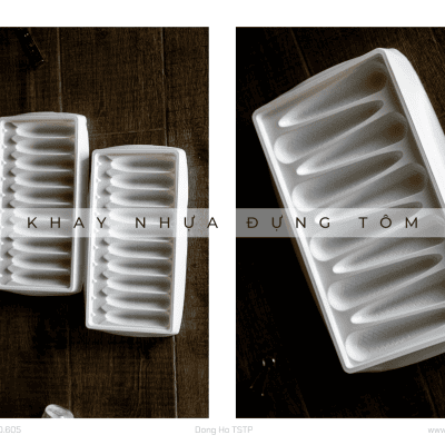 Khay nhựa PP đựng tôm